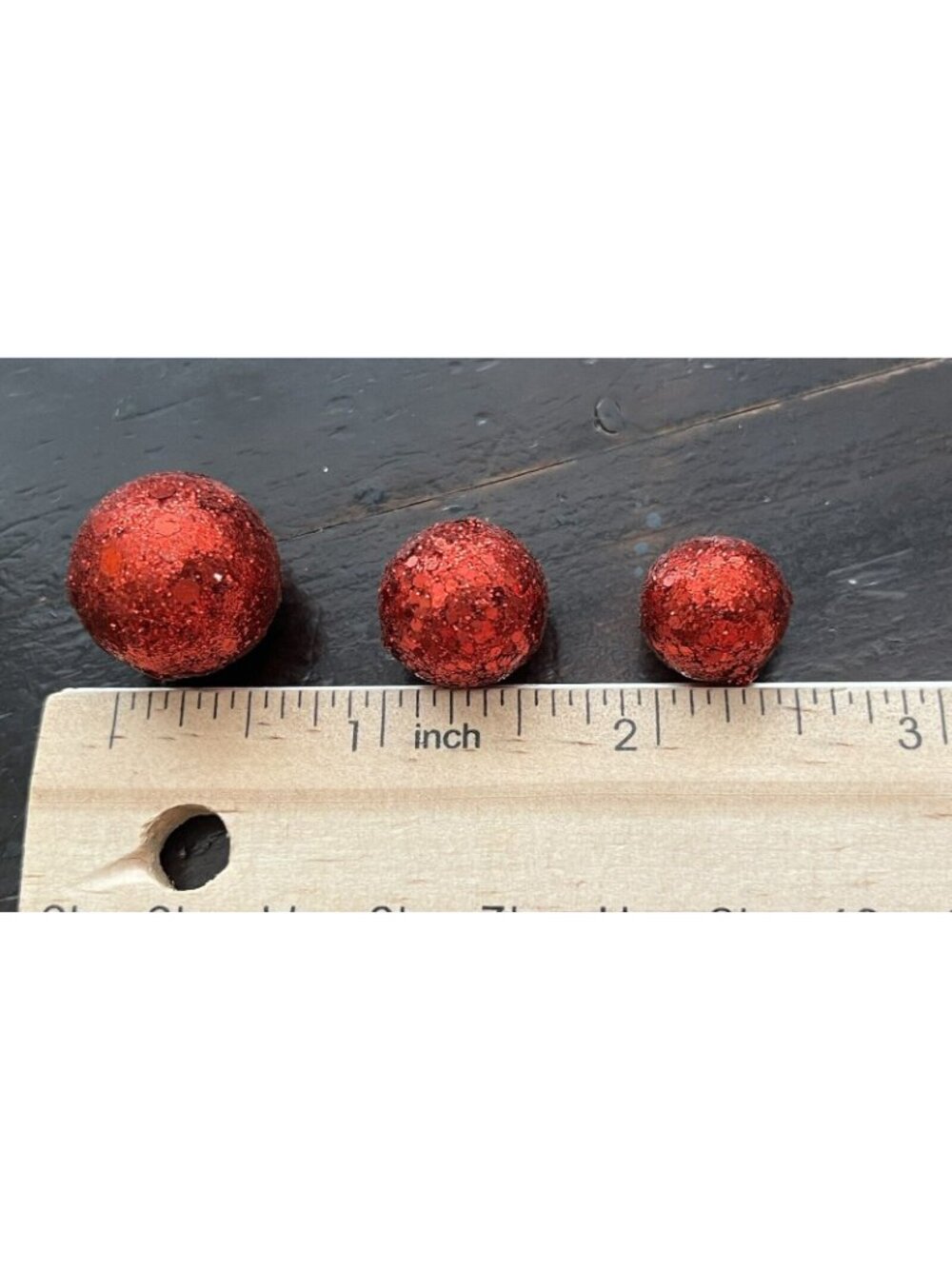 Christmas Shoppe Crafting RED GLITTER Sparkle Ball Bowl Vase Filler 1.52 oz S6 - Picture 8 of 8